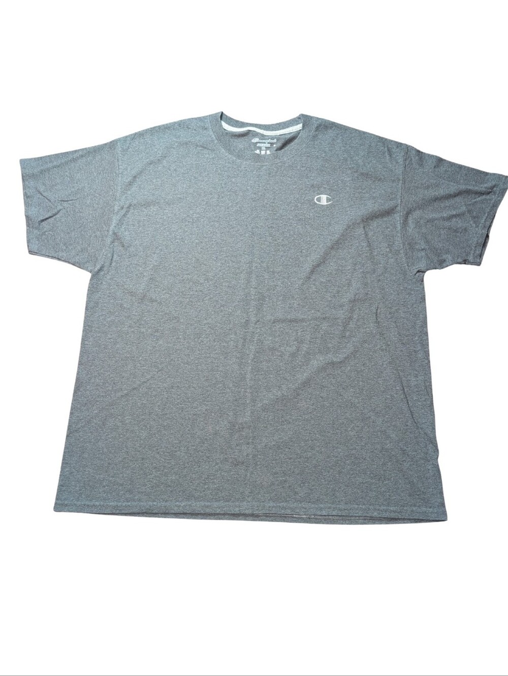 Champion Men's Gray Heather Short Sleeve Logo Tee